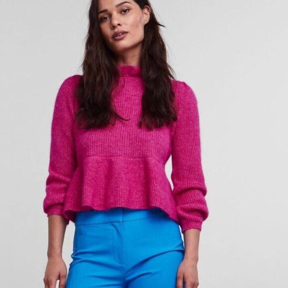 YAS  YASMOLINA KNITTED PULLOVER Black | Large | NWT - Picture 1 of 9